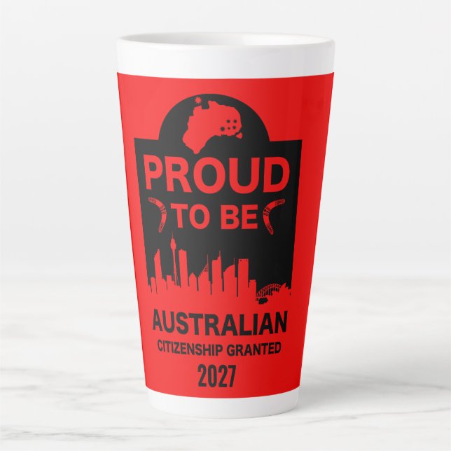 Australische Staatsbürgerschaft Milchtasse (Vorderseite)
