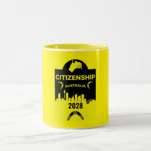 Australische Staatsbürgerschaft Zweifarbige Tasse