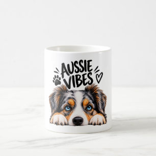 Australische Stimmung Süßer Australian Shepherd Hu Kaffeetasse