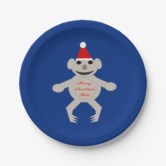 Australische Teller von Christmas Koala Bear Paper (Vorderseite)