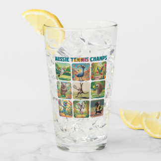 Australische Tennis-Champions Lustige australische Glas