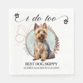 Australische Terrier I Do Too Napkins mit Dogs Fot Serviette
