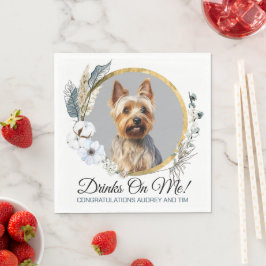 Australische Terrier Wedding Napkins mit Hunde-Fot Serviette