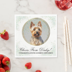 Australische Terrier Wedding Napkins mit Hunde-Fot Serviette