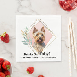 Australische Terrier Wedding Napkins mit Hunde-Fot Serviette