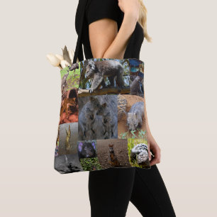 Australische Tiere Foto Collage Fullprint Tasche