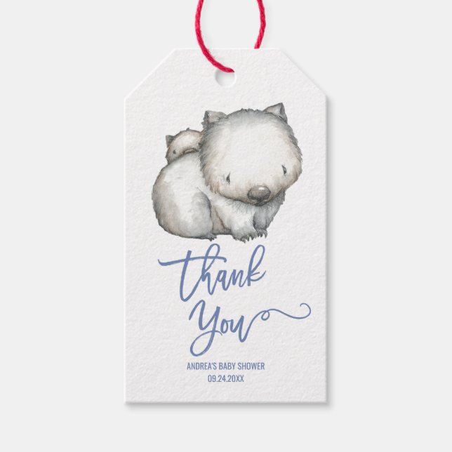 Australische Tiere | Frau Vielen Dank Geschenkanhänger (Vorderseite)