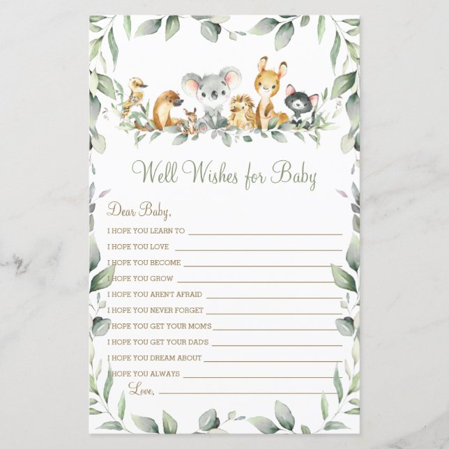 Australische Tiere wollen Baby Game (Vorderseite)