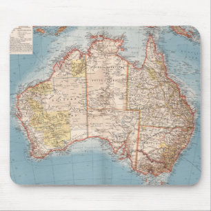 Australische Topographie Map (1905) Mousepad