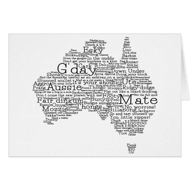 australische Umgangskarte (Vorderseite (Horizontal))