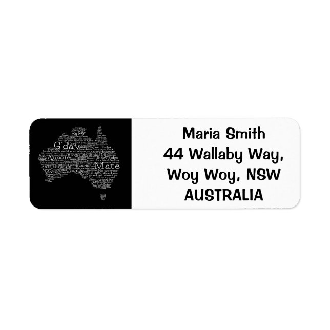 australische Umgangskarte (Vorne)