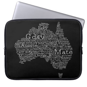 australische Umgangskarte Laptopschutzhülle