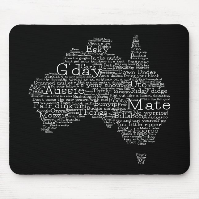 australische Umgangskarte Mousepad (Vorne)