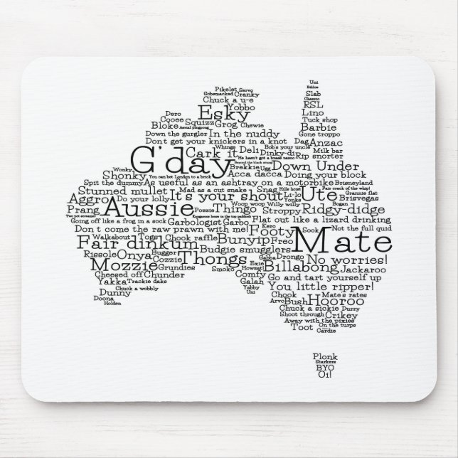 australische Umgangskarte Mousepad (Vorne)
