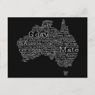 australische Umgangskarte Postkarte