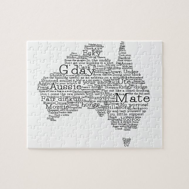 australische Umgangskarte Puzzle (Horizontal)