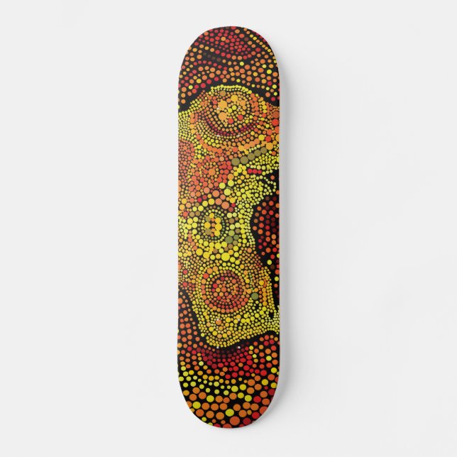 Australische Ureinwohner - Kontinentales Skateboar Skateboard (Vorderseite)