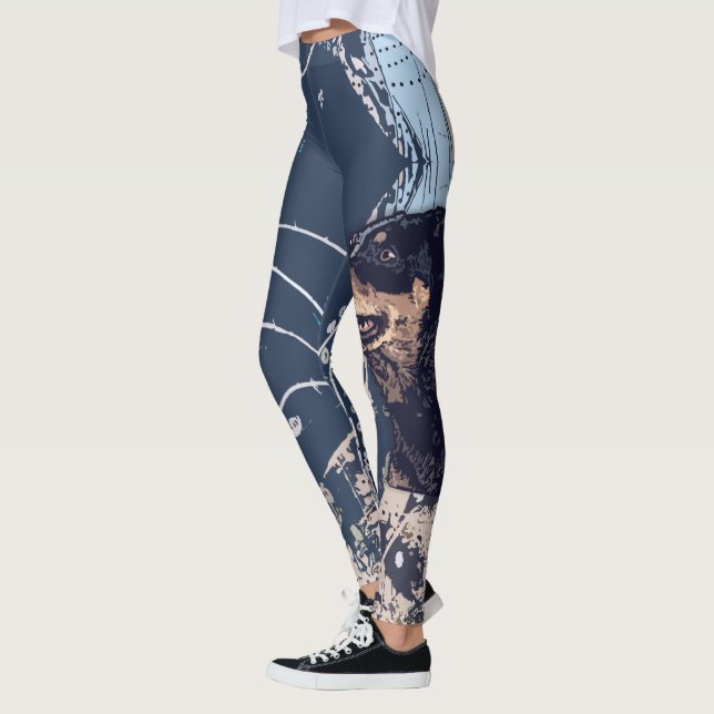 Australische Vieh-HundeLeggings gedruckt Leggings (Links)