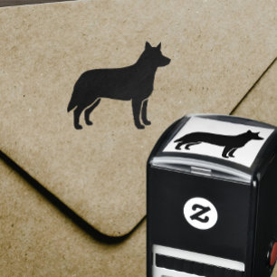 Australische Vieh-HundeSilhouette Permastempel