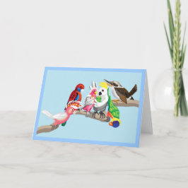 Australische Vögel sind so hübsch Feiertagskarte