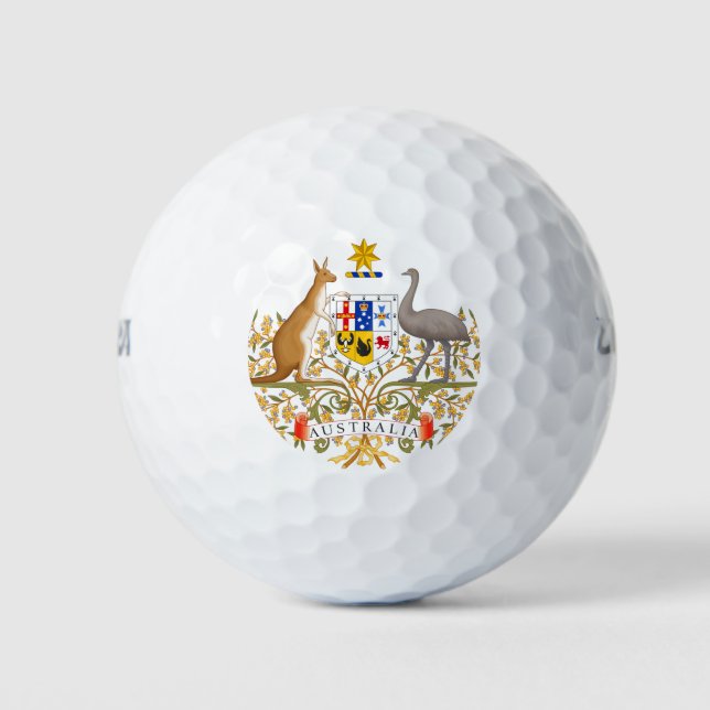 Australische Wappen Grand Patriotic Golfball (Vorderseite)