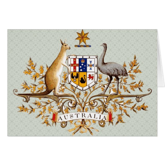 Australische Wappen im Detail (Vorderseite (Horizontal))