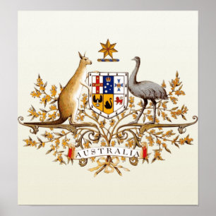 Australische Wappen im Detail Poster