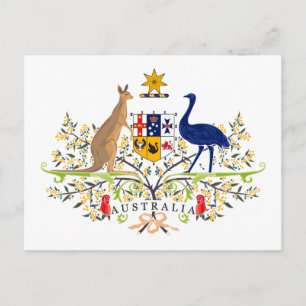 Australische Wappen Postkarte