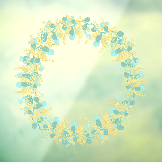 Australische Watschblütenblüten Fensteraufkleber (Blatt 3)