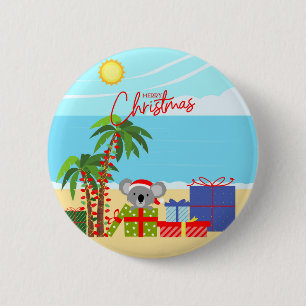 Australische Weihnachten Button
