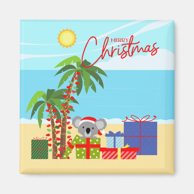 Australische Weihnachten Magnet (Vorne)