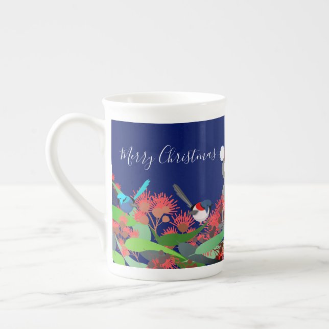 Australische Weihnachten Prozellantasse (Links)