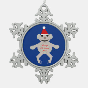 Australische Weihnachts-Koala-Bären-Ornament Schneeflocken Zinn-Ornament