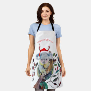 Australische Weihnachtskoala Weihnachtsmannmütze R Schürze