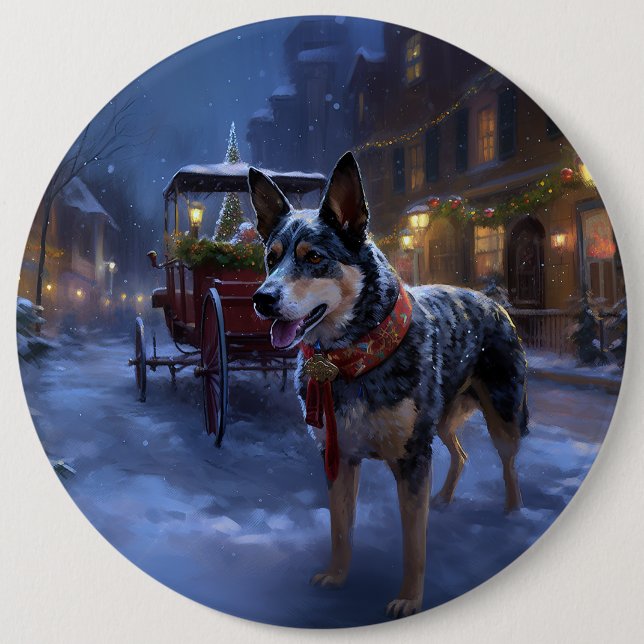 Australische Weihnachtszeit Button (Vorderseite)