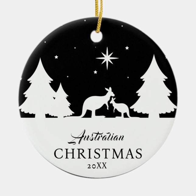 Australische Weihnachtszeit Kangaroo Ornament (Vorne)