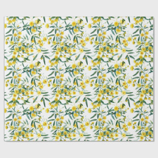Australische Wildblume Golden Wattle Geschenkpapier