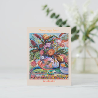 Australische Wildblumen Postkarte