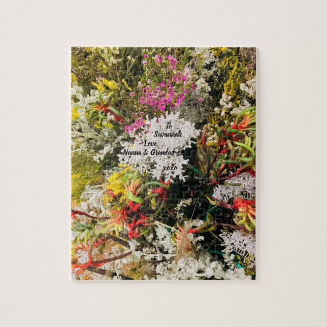 Australische Wildblumen Puzzle (Vertikal)