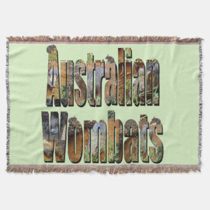 Australische Wombats sind das Wort, Decke