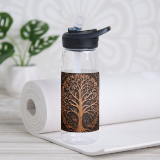 Australische Woodlands: 3D Warah Baum Holz Druck, Trinkflasche