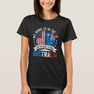 Australischer Amerikaner Patriot Heart ist aus Aus T-Shirt