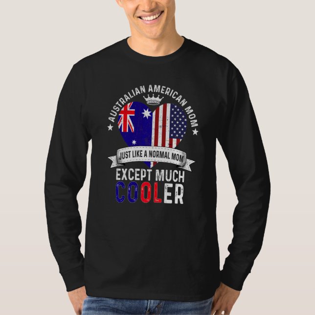 Australischer amerikanischer Mutter Muttertag Mama T-Shirt (Vorderseite)