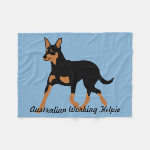 Australischer ArbeitsKelpie Fleecedecke