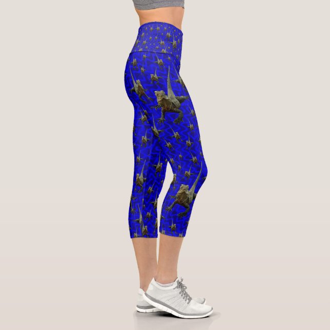 Australischer Bartdrache Lizard, Capris Leggings (Rechts)