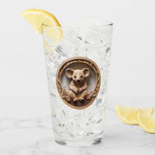 Australischer Baumhugger: Koala Bärenholz Print Glas
