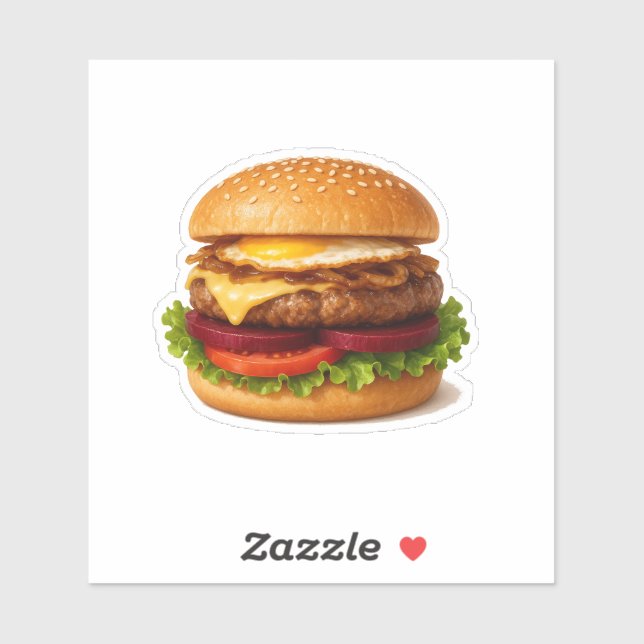 Australischer Beet Burger Aufkleber (Blatt)