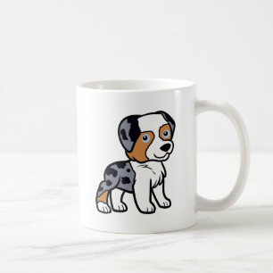 australischer blauer merle Cartoon Tasse