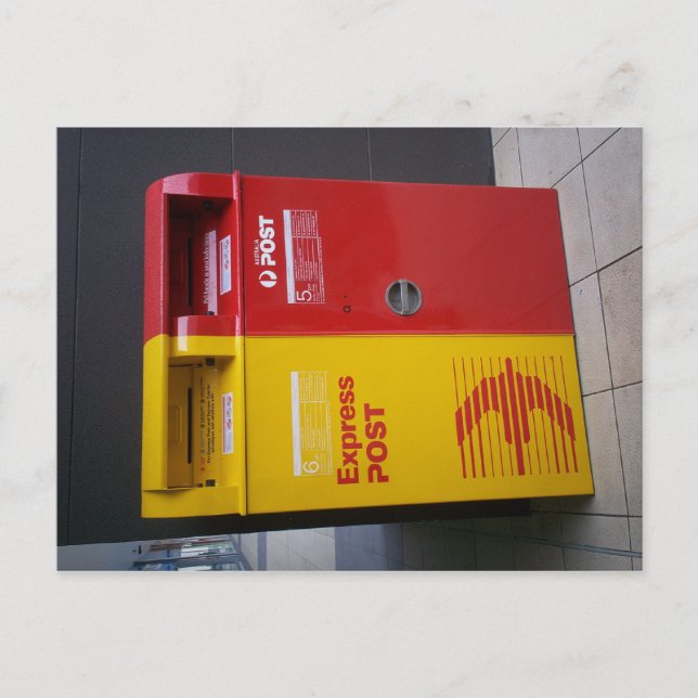 Australischer Briefkasten. Postkarte (Vorderseite)