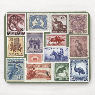 Australischer Briefmarken-Mauspad Mousepad